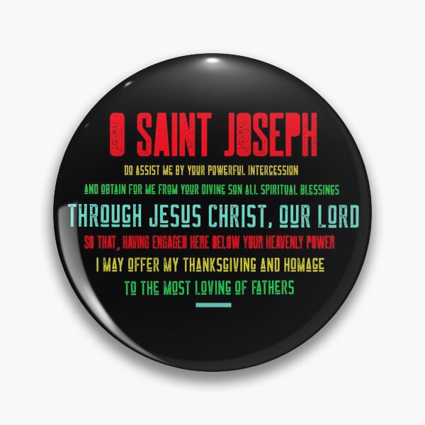 Item preview, St. Joseph prayer designed and sold by AMDG Line.