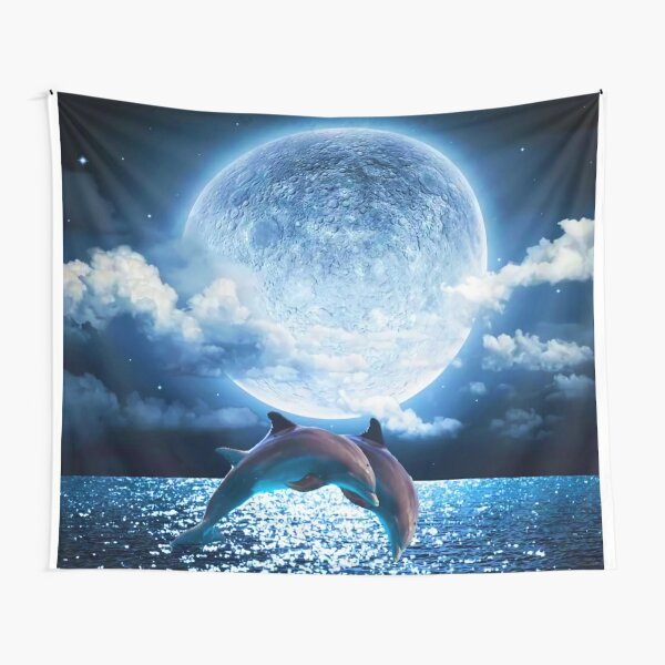 Cheap Sea Animals Fish Turtle Dolphin Print Pattern Tapestry Home