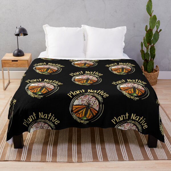 Item preview, Plant Native Monarch Butterfly Colorful Design designed and sold by EarthArtDesigns.