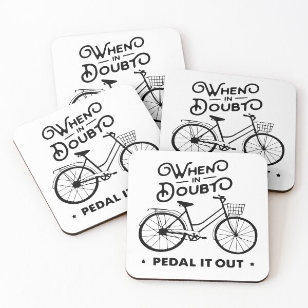Item preview, FUNNY bike ride GIFT WHEN IN DOUBT PIDAL IT OUT GIFT designed and sold by KiraSpace.