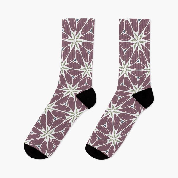 Item preview, Colorful Happy Purple, Green, Yellow, and Blue Geometric Abstract Floral Design designed and sold by cozycaroline.