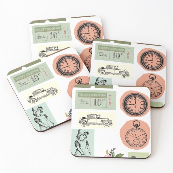 Item preview, Vintage Stamps cute background designed and sold by blKa-t-shirt.