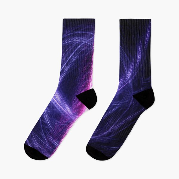 Item preview, Beautiful Abstract Pattern Of Colored Smooth Lines On A Black Background designed and sold by tatkhagata.