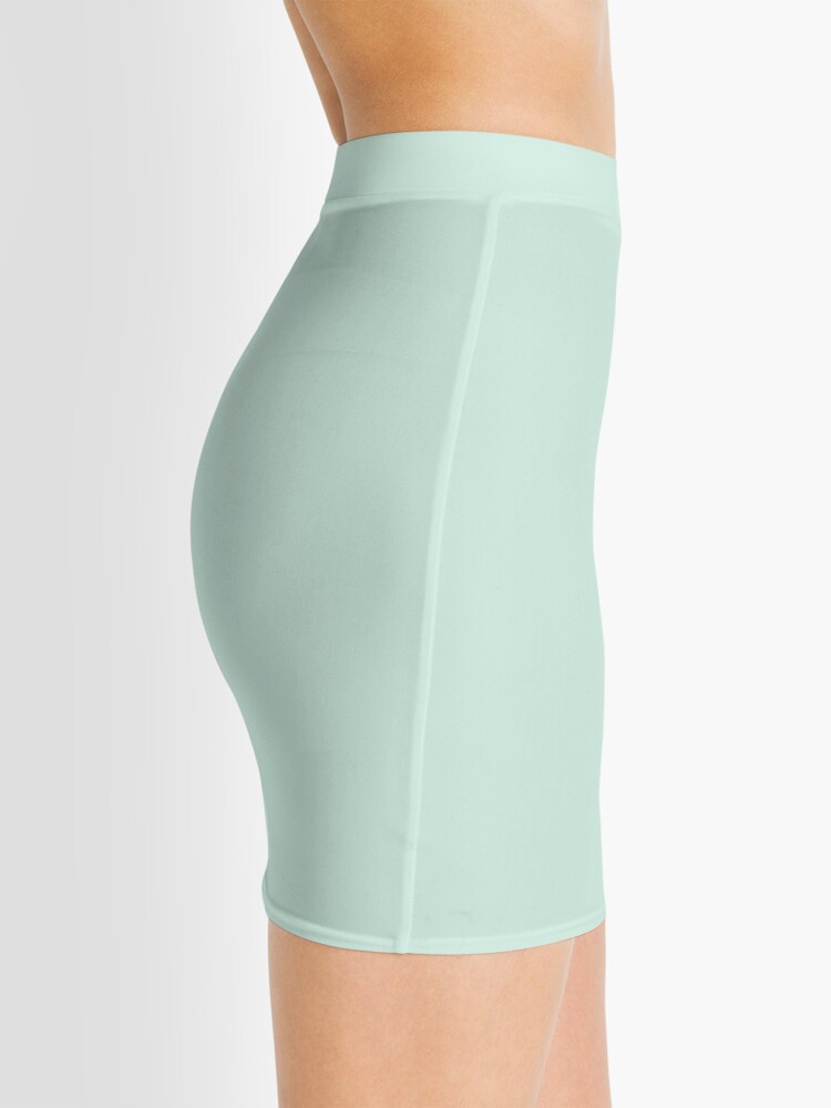 Pastel green mini skirt best sale