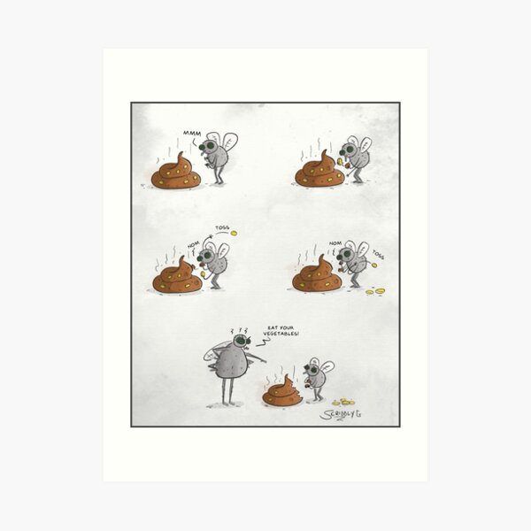 Eat you vegetables! Art Print