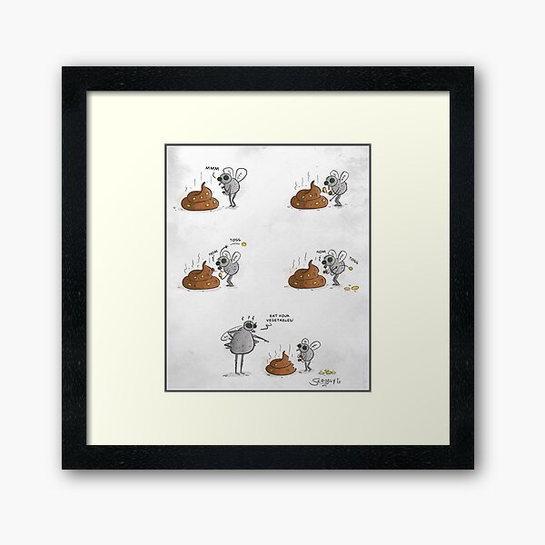 Eat you vegetables! Framed Art Print