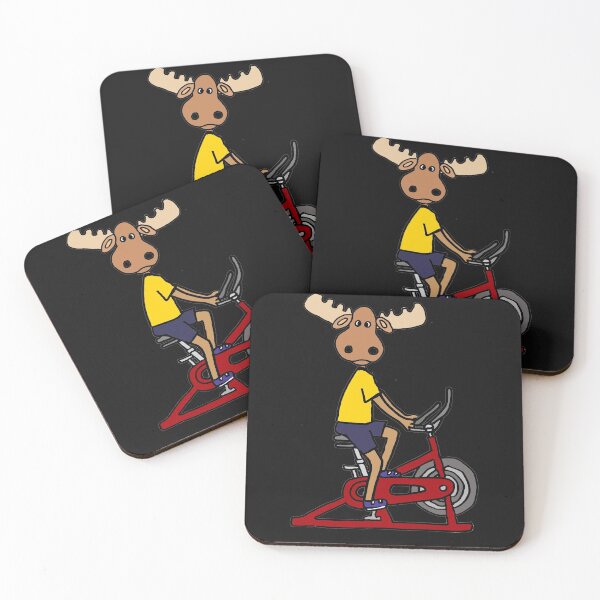 Item preview, Funny Moose Bike Dancer Spin Cycle Class Design designed and sold by Nature's Fancy.
