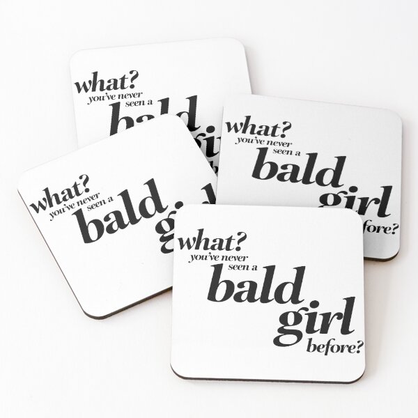 Item preview, Bald Girl (black text) designed and sold by natmdesigns.