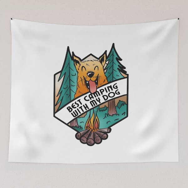 Item preview, Best camping with my dog designed and sold by Cattigal.