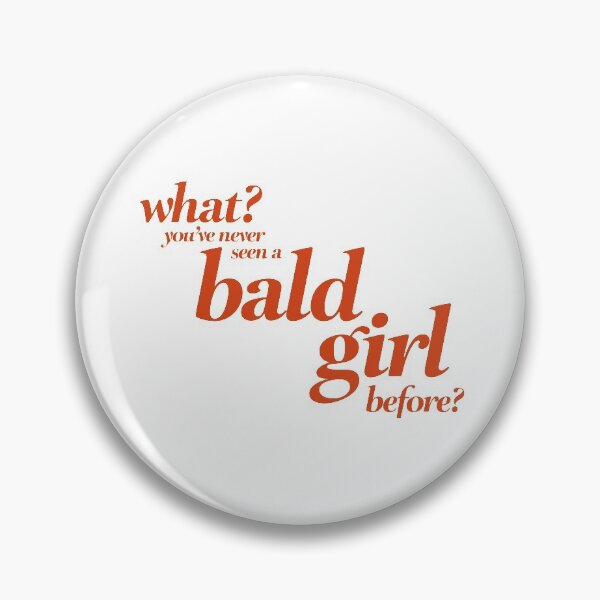 Item preview, Bald Girl (red text) designed and sold by natmdesigns.