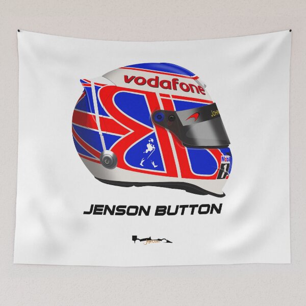 Item preview, Jenson Button - 2010 F1 Helmet designed and sold by JageOwen.