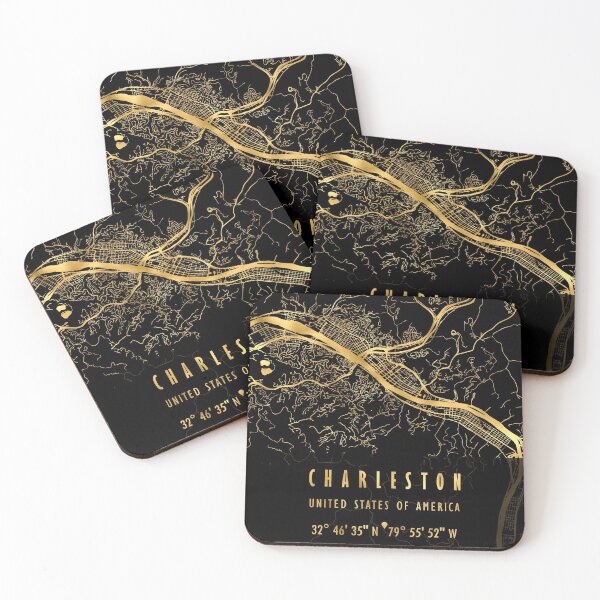 Item preview, CHARLESTON MAP USA designed and sold by hatimelhag.