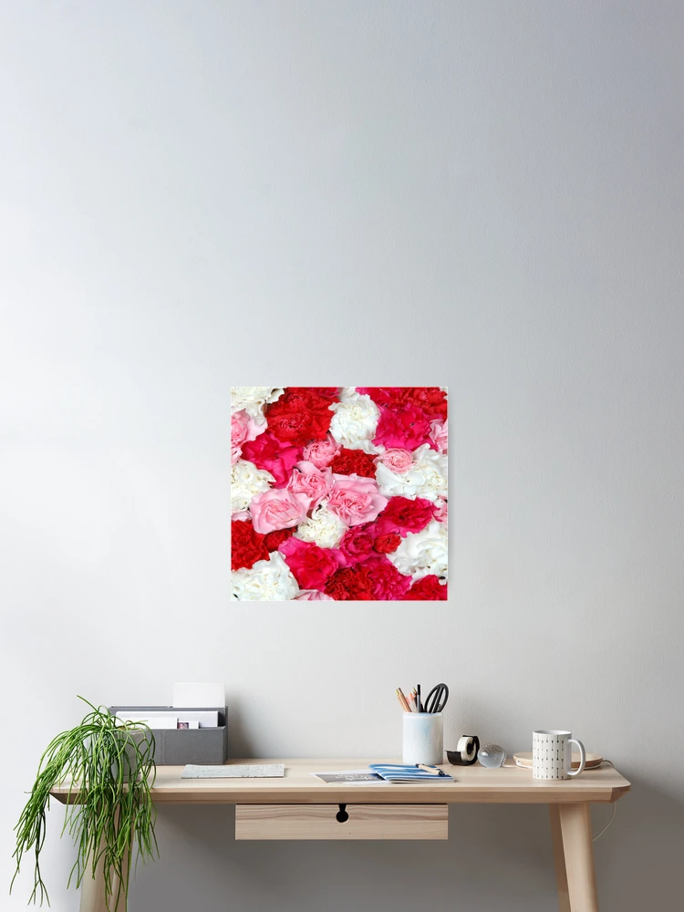 Thumbnail 2 of 3, Poster, Carnation Pattern designed and sold by springflow.