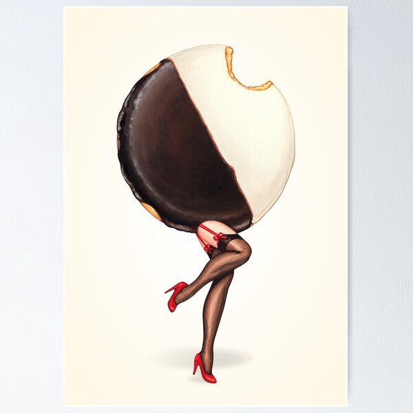 Item preview, Black & White Cookie Pin-Up designed and sold by Kelly  Gilleran.
