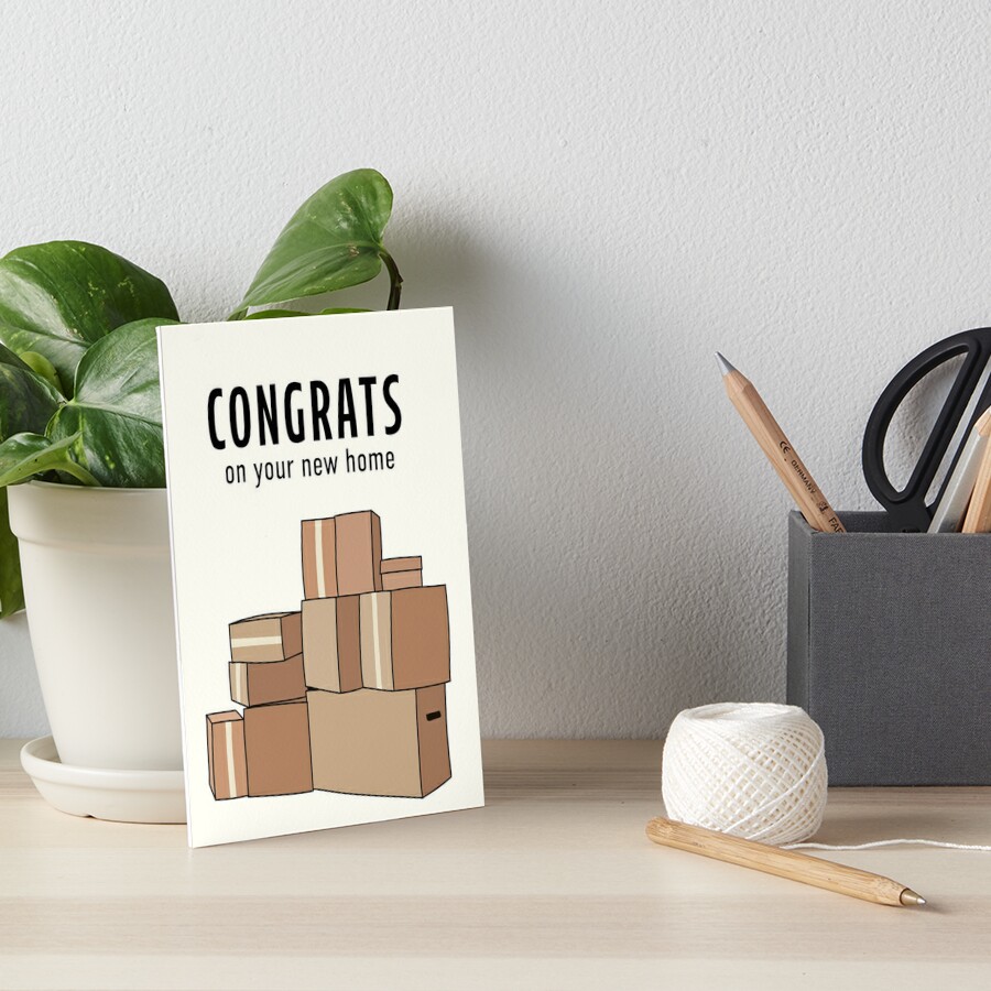 Congrats New Home Apartment Card Gift Box 