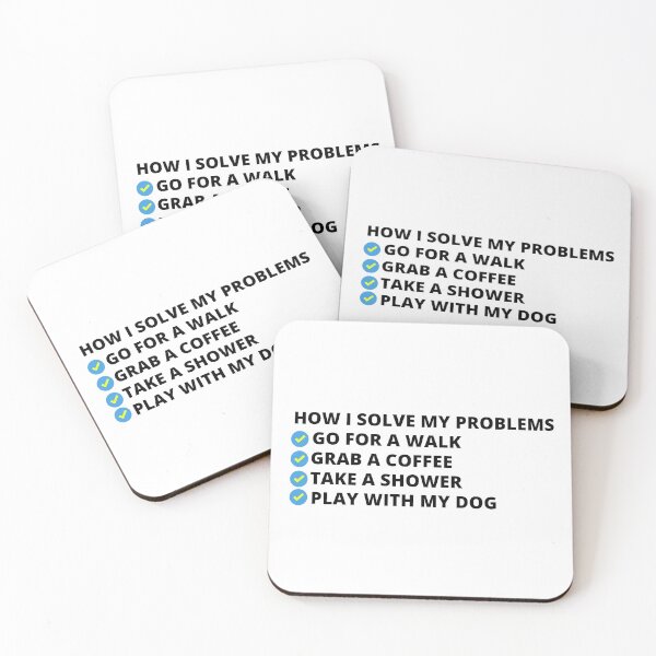 Item preview, How I Solve My Problems designed and sold by ShopTr3ndy.