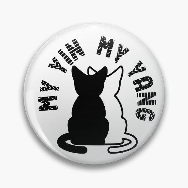 Item preview, My yin my yang - cute black kitten and white kitten cat designed and sold by IAmWomanstore.