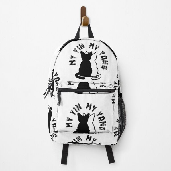 Item preview, My yin my yang - cute black kitten and white kitten cat designed and sold by IAmWomanstore.