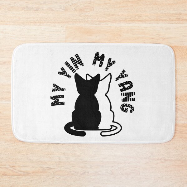 Item preview, My yin my yang - cute black kitten and white kitten cat designed and sold by IAmWomanstore.