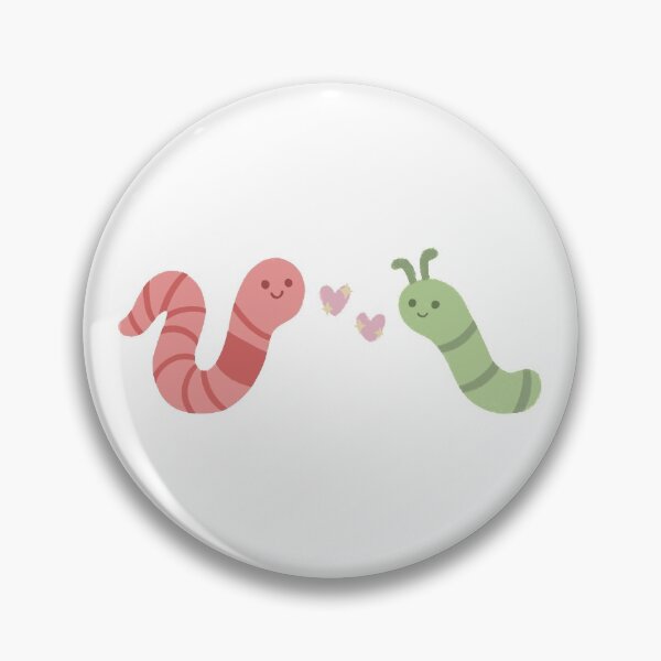 Item preview, worm and caterpillar in love designed and sold by signedbykaty.
