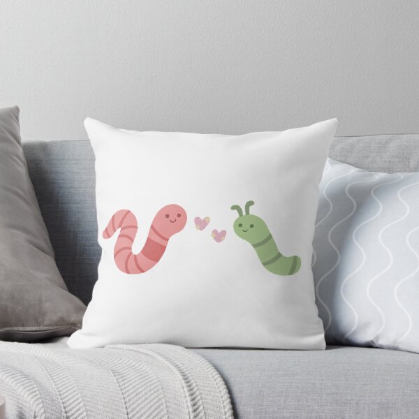 Item preview, worm and caterpillar in love designed and sold by signedbykaty.