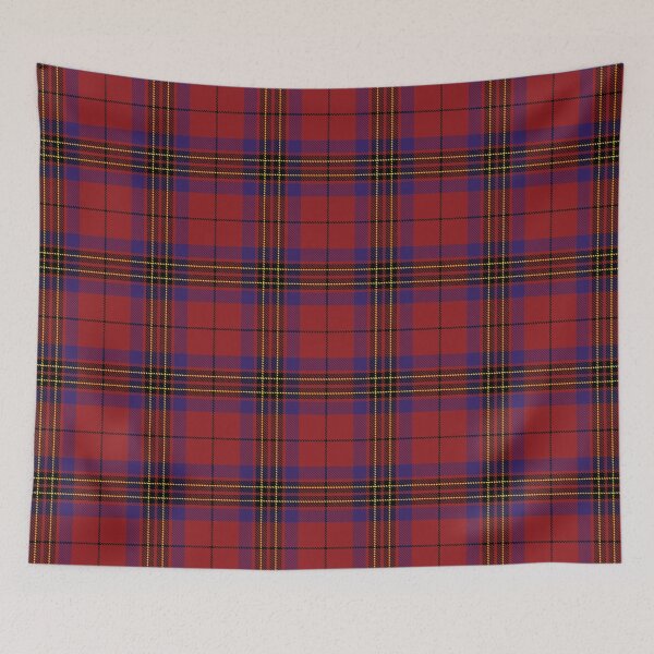 Item preview, Clan Leslie Red VS Tartan Pattern designed and sold by 89BLACK.