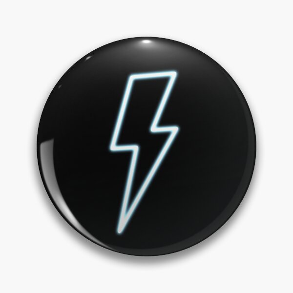 Item preview, Neon Ice Blue Lightning Bolt designed and sold by ADreamWorld.