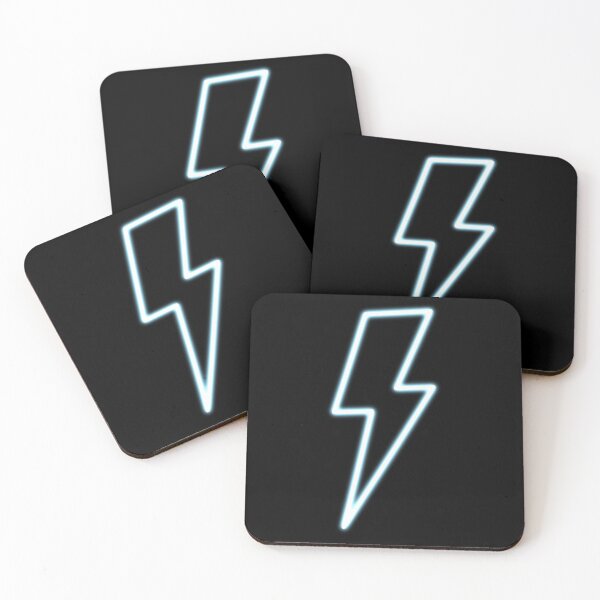 Item preview, Neon Ice Blue Lightning Bolt designed and sold by ADreamWorld.