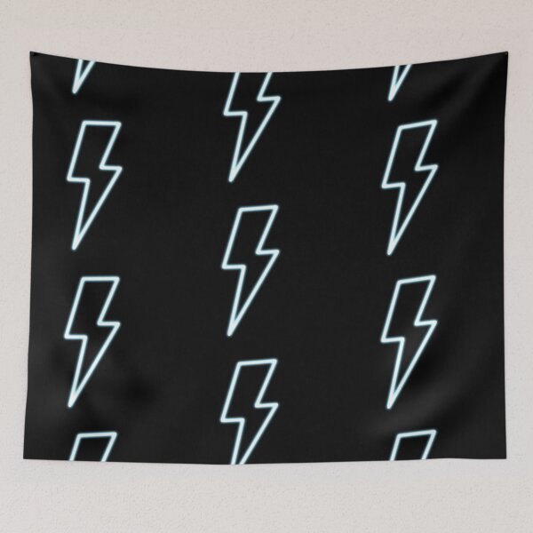 Item preview, Neon Ice Blue Lightning Bolt designed and sold by ADreamWorld.