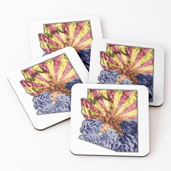 Item preview, Arizona State Flag designed and sold by CartographyJake.