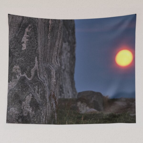 Item preview, Woman in the Stones and the full moon rising designed and sold by fairyfreak.