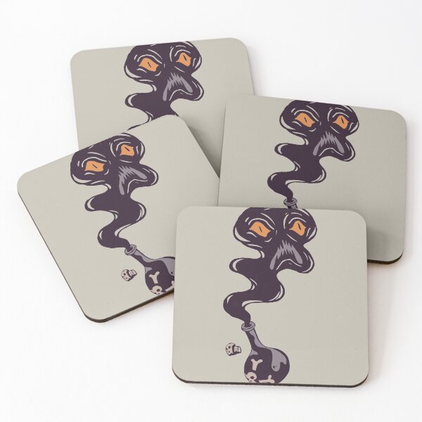 Item preview, Retro Creepy Potion Smoke Monster Illustration designed and sold by SLAG-Creative.
