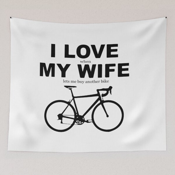Item preview, FUNNY bike ride ll  GIFT ll   I love when MY WIFE lets me buy a new BIKE GIFT designed and sold by KiraSpace.