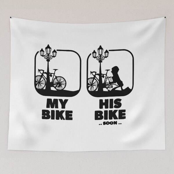 Item preview, FUNNY bike ride GIFT  MY BIKE YOUR BIKE  GIFT designed and sold by KiraSpace.