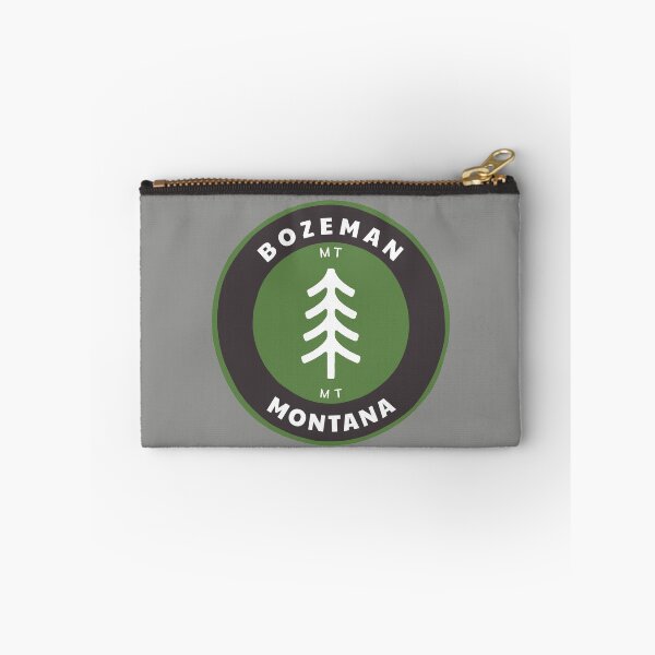 Item preview, Bozeman Montana - MT Badge with a Forest Tree Wilderness Roundlet designed and sold by palmettodigital.