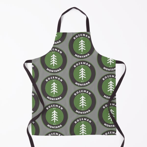 Item preview, Bozeman Montana - MT Badge with a Forest Tree Wilderness Roundlet designed and sold by palmettodigital.