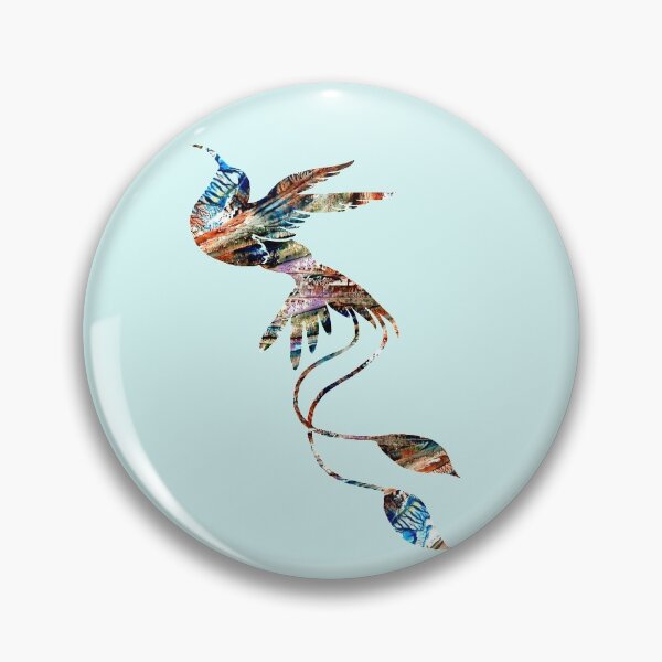 Item preview, Colors of earth abstract hummingbird designed and sold by TitaCris.