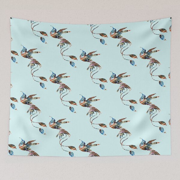 Item preview, Colors of earth abstract hummingbird designed and sold by TitaCris.