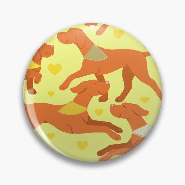 Item preview, Vizslas in yellow designed and sold by animalartbyjess.
