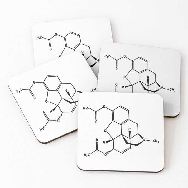 Item preview, Heroin Molecule designed and sold by Polyartbenali.