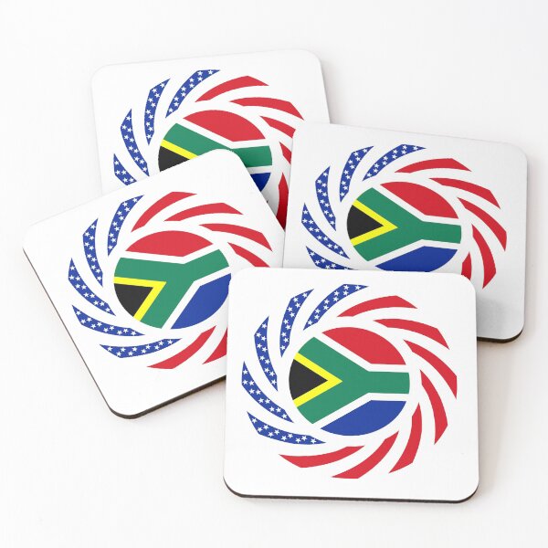 Item preview, South African American Multinational Patriot Flag Series designed and sold by Carbon-Fibre Media.