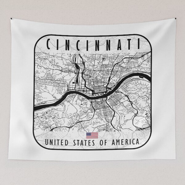 Item preview, CINCINNATI MAP USA designed and sold by hatimelhag.