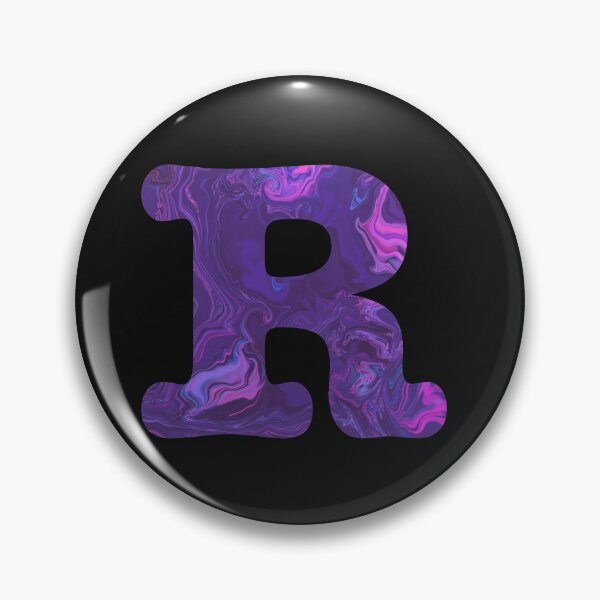 Item preview, Letter R Alphabet Purple Marble Abstract Monogram designed and sold by AMSonArt.