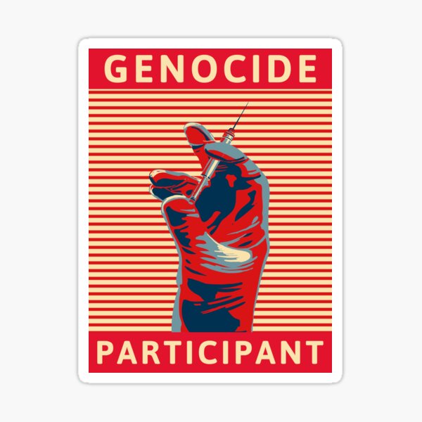 GENOCIDE PARTICIPANT Sticker