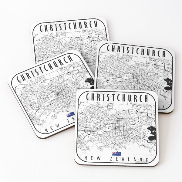 Item preview, CHRISTCHURCH MAP NEW ZEALAND designed and sold by hatimelhag.