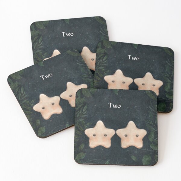 Item preview, 2 Celestial Nursery Wall Art| Cute Baby Star Counting Series| Forest Nursery Theme Wall Art| Star Nursery Wall Art designed and sold by Monica Laipple.