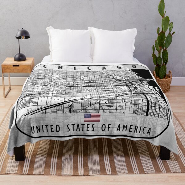 Item preview, CHICAGO MAP USA designed and sold by hatimelhag.