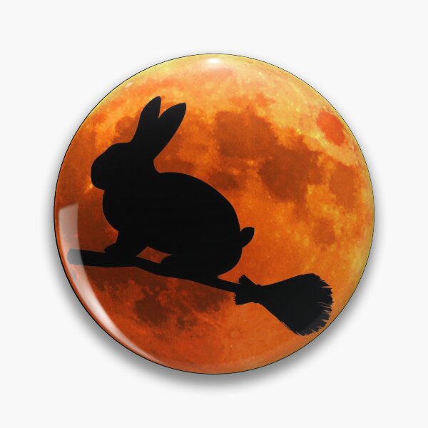 Item preview, Rabbit Silhouette Moon Halloween Kawaii designed and sold by alaechamlal.