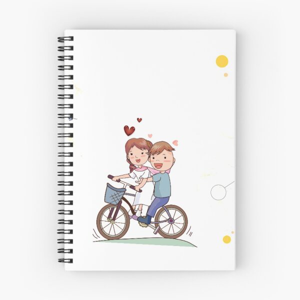 Item preview, Couple on cycle..... cartoon characters designed and sold by VIVEK KUMAR RAI.