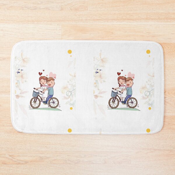 Item preview, Couple on cycle..... cartoon characters designed and sold by VIVEK KUMAR RAI.